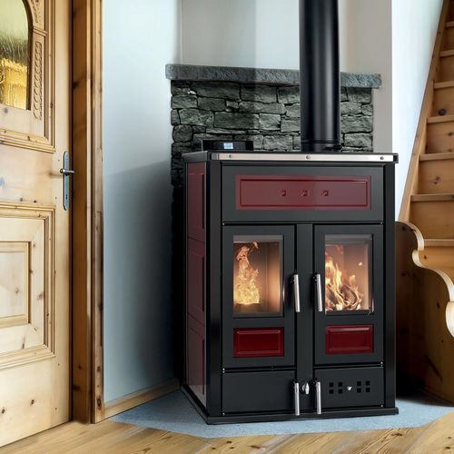 Печь с паровым котлом на пеллетах - BI-FIRE MID - Klover - на дровах / 10 кВ...20 кВ / отдельностоящая