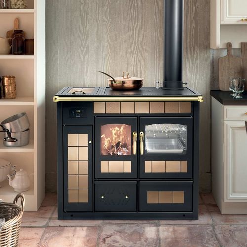 Кухонная плита для котла - TERMOCUCINA K-KP - Klover - на дровах / 1 конфорка / 1 духовка