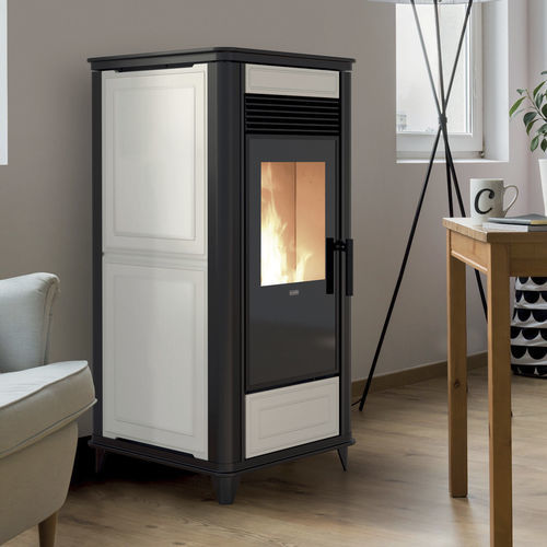 Печь с паровым котлом на пеллетах - THERMOCLASS - Klover - 10 кВ...20 кВ / отдельностоящая / современная