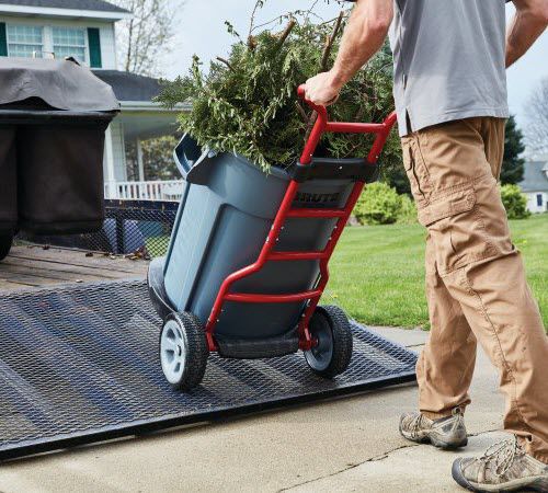 Корчевальная машина с подставкой для бутылок - BRUTE® : CONSTRUCTION AND LANDSCAPE DOLLY - Rubbermaid Commercial Products - из стали