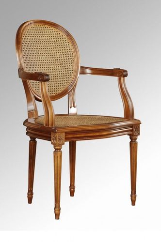 Cтул медальон - Chaises and Co - в стиле Людовика XVI / для интерьера / из кожи