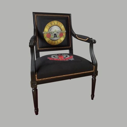 Кресло Людовик XVI - JACOB - Chaises and Co - из ткани / из бука