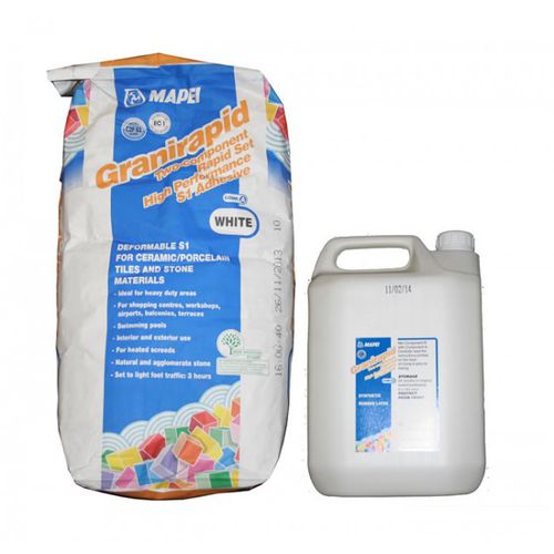 Клей для керамической плитки для цементирования - GRANIRAPID - MAPEI GB - для плиточного пола / гидравлический / для цемента