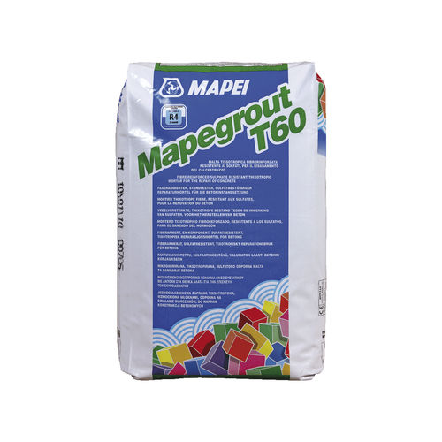 Строительный раствор для ремонта - MAPEGROUT T60 - MAPEI GB - для бетона / гидравлический / для цемента