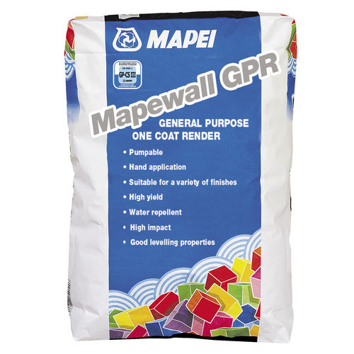 Строительный раствор для исправления неровностей - MAPEWALL GPR - MAPEI GB - для каменной кладки / для цемента / в форме порошка