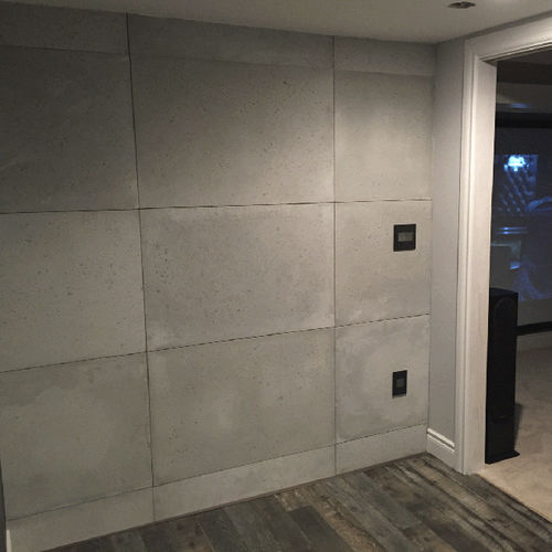 Облицовка из высокопрочного бетона - LIHERA TRAVERTINE - Cemento Inc. - внутренняя / очищенная / имитация бетона