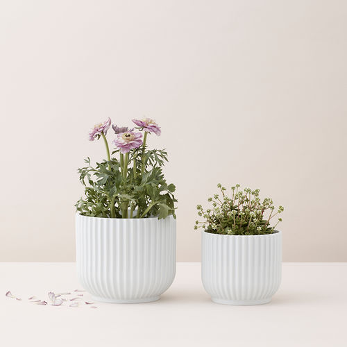Садовый горшок из фарфора - 201396 - LYNGBY PORCELÆN - отдельностоящий