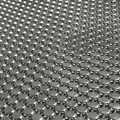 Металлическая сетка из нержавеющей стали - XY-1548 - Hebei Shuolong Metal Products Co.,Ltd - для облицовки / с плотной сеткой / посеребренная