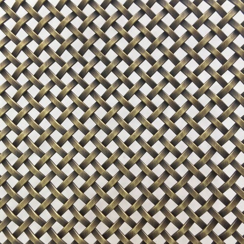 Металлическая сетка из нержавеющей стали - XY-2027G - Hebei Shuolong Metal Products Co.,Ltd - для перегородки / с квадратной сеткой / позолоченная