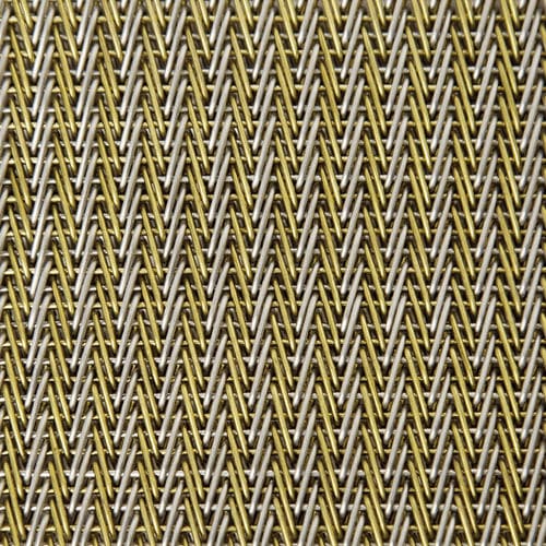 Металлическая сетка из нержавеющей стали - XY-A-WAVE TWEED - Hebei Shuolong Metal Products Co.,Ltd - из латуни / для внутренней компоновки / с плотной сеткой