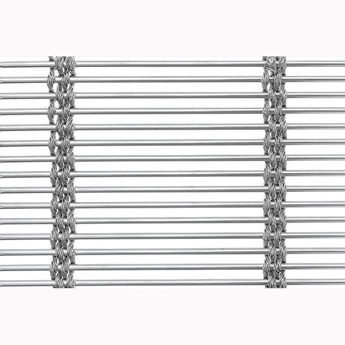 Металлическая сетка из нержавеющей стали - XY-M3676 - Hebei Shuolong Metal Products Co.,Ltd - для перегородки / с длинными звеньями / посеребренная