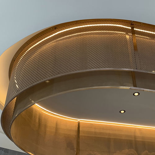 Металлическая сетка для потолков - XY-5211PVD - Hebei Shuolong Metal Products Co.,Ltd - из нержавеющей стали / тканая / с плотной сеткой