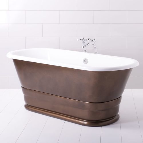 Овальная ванна - GEMINUS PLINTH - Albion Bath Co - отдельностоящая / приставная / для жилых зданий