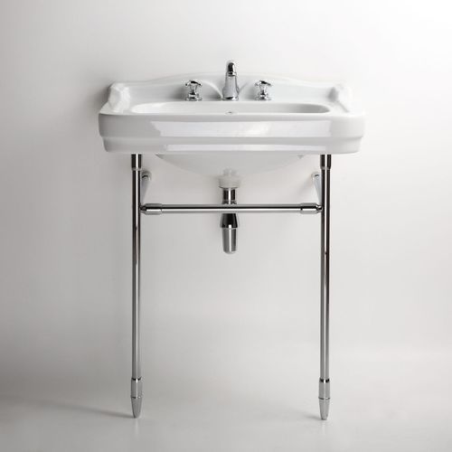Классическая раковина - 710 - Albion Bath Co - с консолью / из фарфора / со встроенными полотенцесушителями