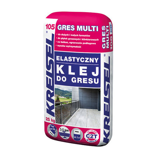 Клей для керамической плитки для цементирования - GRES MULTI 105 - Kreisel - непромокаемый / для плиточного пола / для цемента