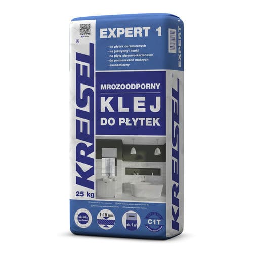 Цементный клей для плиточного пола - EXPERT 1 (C1T) - Kreisel