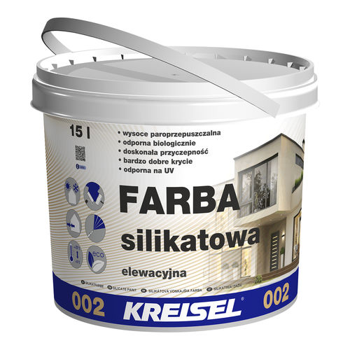 Краска изоляции - SILICATE 002 - Kreisel - для наружного применения / для фасада / силикатная