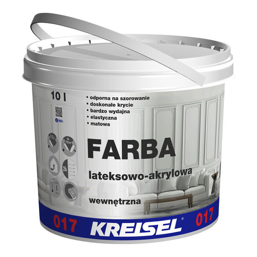 Декоративная краска - FARBA AKRYLOWO LATEKSOWA 017 - Kreisel - для интерьера / для стены / для потолков