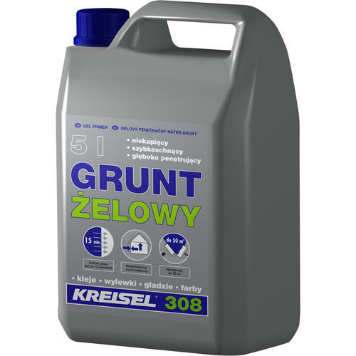 Окрашенная грунтовка - GRUNT ŻELOWY 308 - Kreisel - для цемента / для штукатурки / на основе полимеров