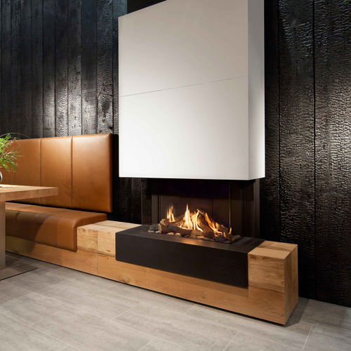 Газовый камин - KALFIRE ECO-LINE G70/44S - Bespoke Fireplace Designs - встраиваемый / с 3 поверхностями / с закрытой топкой