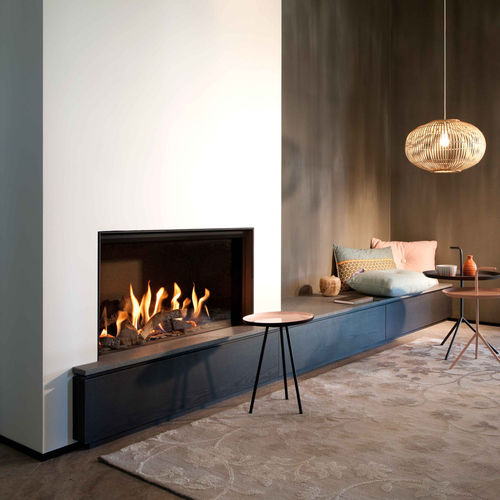 Газовый камин - KALFIRE ECO-LINE G80/48F - Bespoke Fireplace Designs - встраиваемый / Односторонний / с закрытой топкой