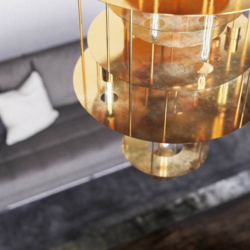 Современная люстра - VANTAA - cameron designhouse - из матового алюминия / из полированного металла / LED