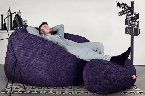 Современное кресло-мешок - LPC1000MFBBPPPU - Big Bertha Original™ - из ткани / фиолетовое / двойное