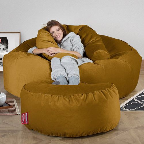 Современное кресло-мешок - LPMEGMAMSBBVGRN - Big Bertha Original™ - из ткани / двойное