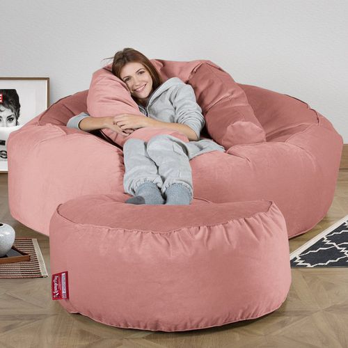 Современное кресло-мешок - LPMEGMAMSBBVROS - Big Bertha Original™ - из ткани / розовое / двойное