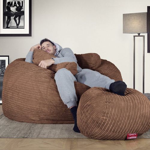 Современное кресло-мешок - CCRCC1LSA - Big Bertha Original™ - из ткани / коричневое / двойное
