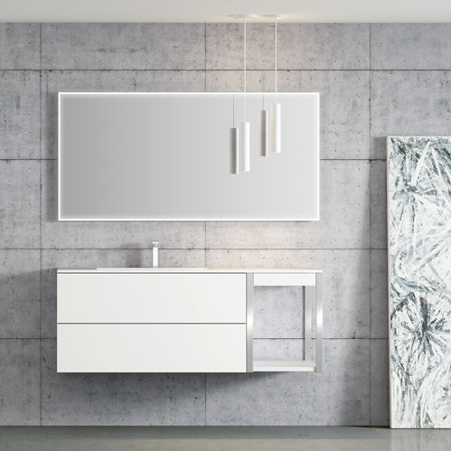 Подвесная тумба под умывальник - LOFT - Decosan - из лакированной древесины / МДФ / из лакированной МДФ