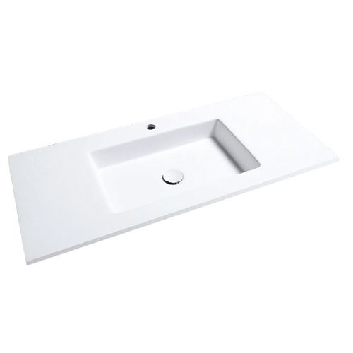 Встраиваемая раковина - RECTANGULAR R5  - Decosan - из Solid Surface / со встроенной столешницей / множественная