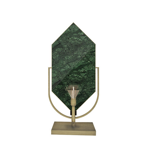 Настольная лампа - Jadeite - Muranti - из полированной латуни / из мрамора / уникальный дизайн