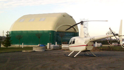 Надувная конструкция для аэропорта - HELICOPTER HANGAR - HOLSTROY