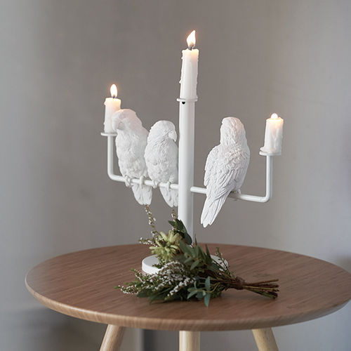 Подсвечник из железа - PARROT X CANDLE HOLDER  - Haoshi - из полимера