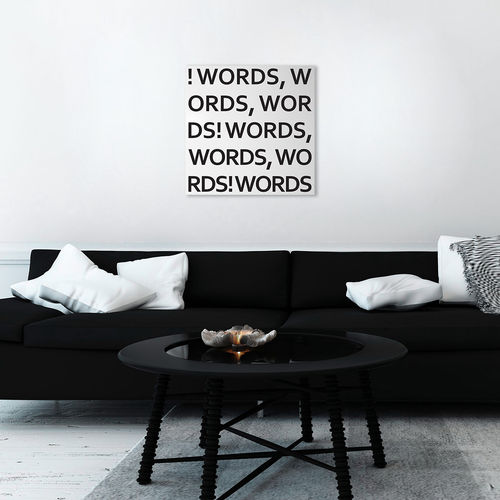 Магнитная картина - WORDS - dESIGNoBJECT - настенная / из стального листа
