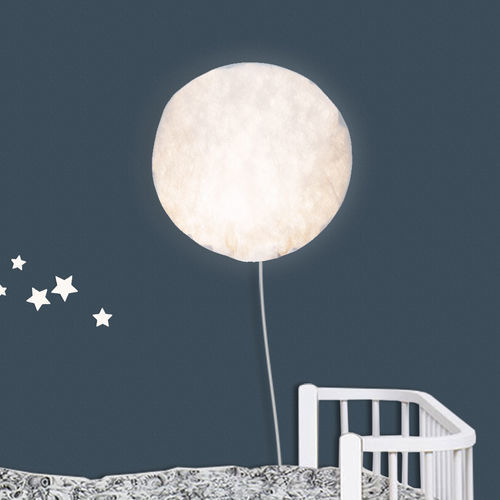 Настенный светильник уникальный дизайн - MOON - dESIGNoBJECT - для интерьера / из Tyvek® / круглый