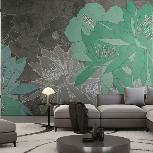Современный обои - MAGNOLIA - WallyArt - из нетканых материалов / из стекловолокна / виниловый