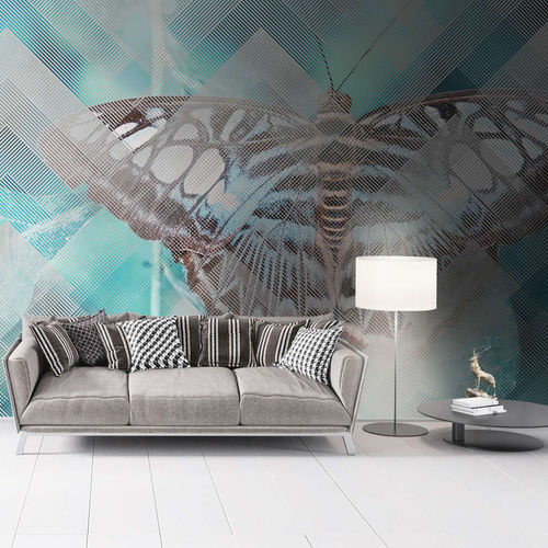 Современный обои - MOTH - WallyArt - из нетканых материалов / из стекловолокна / виниловый