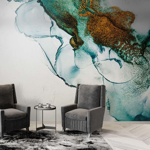 Современный обои - ACQUAMARINA - WallyArt - из нетканых материалов / из стекловолокна / виниловый