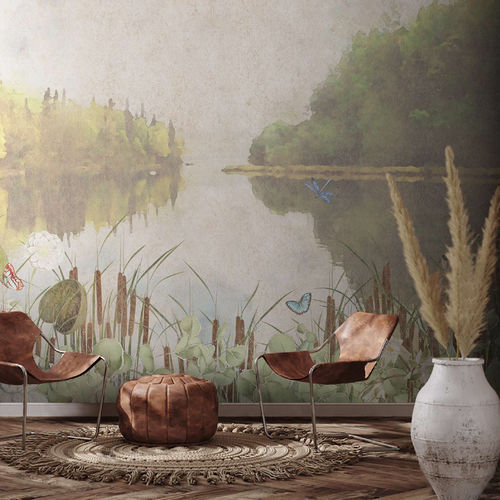 Современный обои - CHARME - WallyArt - из нетканых материалов / из стекловолокна / виниловый