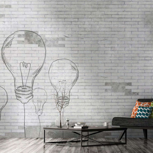 Современный обои - BULB - WallyArt - из нетканых материалов / из стекловолокна / виниловый