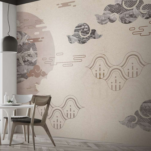 Современный обои - NUAGE - WallyArt - из нетканых материалов / из стекловолокна / виниловый