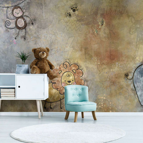 Современный обои - TEDDY - WallyArt - из нетканых материалов / из стекловолокна / виниловый