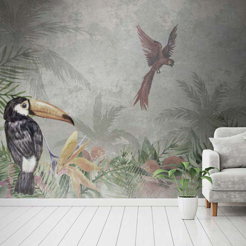 Современный обои - TROPICAL - WallyArt - из нетканых материалов / из стекловолокна / виниловый
