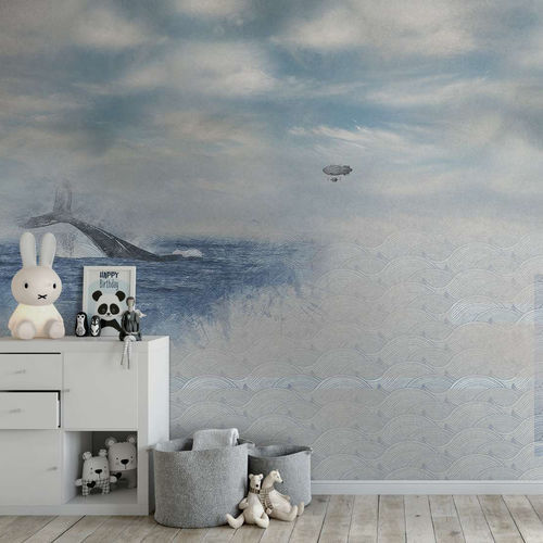 Современный обои - WHALE - WallyArt - из нетканых материалов / из стекловолокна / виниловый
