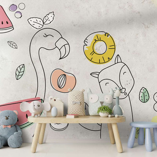 Современный обои - YOSHI - WallyArt - из нетканых материалов / из стекловолокна / виниловый
