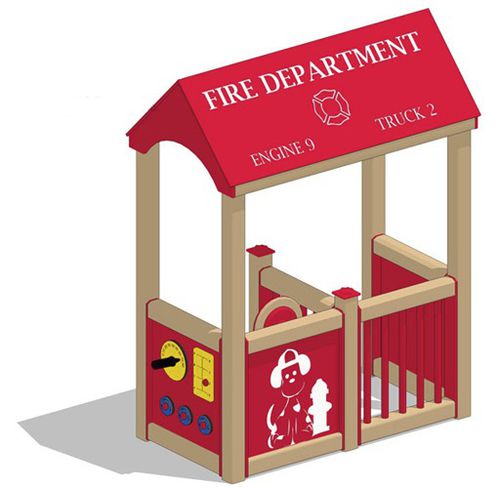 Домик для игр для улицы - FIRE STATION - Nature of Early Play