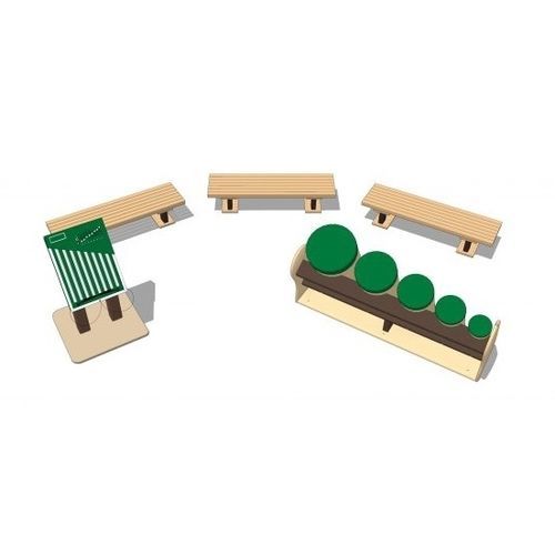 Музыкальная игровая конструкция - AMPHITHEATER PACKAGE  - Nature of Early Play - для игровой площадки / из нержавеющей стали / из ПЭНД