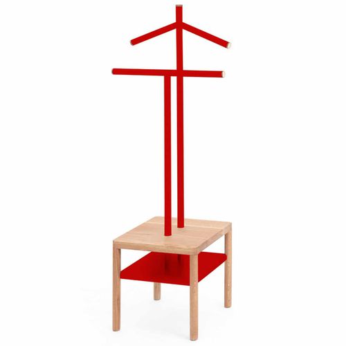 Напольная вешалка для костюмов и брюк - JAMES SQUARE - Officinanove - на основании / из стали / из дерева